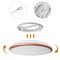 Round LED Ceiling Light Fixture Modern Flush Mount 36W 6500K Cool Daylight Energy Ideal for Office Kitchen Bedroom Living Room Bathroom Dining Room Hallway and Entryway